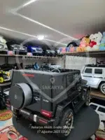 Mercedes-Benz G63 AMG 24V 4x4 Çift Kişilik Lisanslı Akülü Araba - Metalik Siyah Premium - Görsel 11