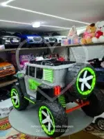 Mercedes Stil XXXL Battal Boy 4x4 Akülü Jip - 12V 12Ah Devasa Güç & Işıklı Şov - Görsel 11