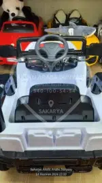 Dolu Sahara 12V Beyaz Uzaktan Kumandalı Akülü Jip - Gerçek Amortisörlü Fiyat Performans Aracı - Görsel 22