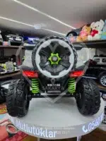 12V Dev Boyut 4x4 Jeep Akülü Araba - Cep Telefonu Kontrollü Gri - Görsel 2