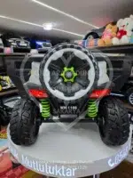 12V Dev Boyut 4x4 Jeep Akülü Araba - Cep Telefonu Kontrollü Gri - Görsel 11