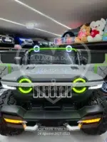 12V Dev Boyut 4x4 Jeep Akülü Araba - Cep Telefonu Kontrollü Gri - Görsel 25