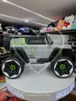 12V Dev Boyut 4x4 Jeep Akülü Araba - Cep Telefonu Kontrollü Gri - Görsel 5