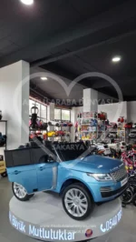 Range Rover 24V Metalik Açık Mavi Mega Boy Tablet Ekranlı Lisanslı Akülü Jip - Montaj Dahil Hazır Teslim! - Görsel 8