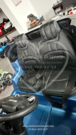 Range Rover 24V Metalik Açık Mavi Mega Boy Tablet Ekranlı Lisanslı Akülü Jip - Montaj Dahil Hazır Teslim! - Görsel 12