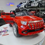 Pilsan Savana 12 V Uzaktan Kumandalı SUV Akülü Araba - Kırmızı (Yerli Dev)